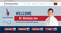 Desktop Screenshot of mississippisportsmedicine.com
